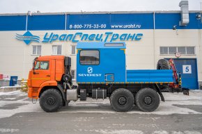 Агрегат ремонта и обслуживания станков качалок с КМУ ИМ-25 Камаз 43118 