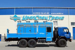 Фургон Камаз АРС с краном манипулятором