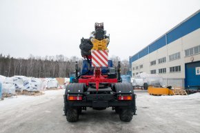 Седельный тягач с КМУ ИТ-200 (тросовый, люлька, бур) УСТ 5453 Урал 44202-74 NEXT