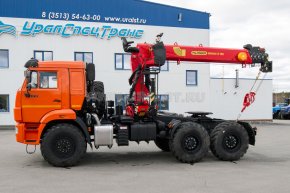 Седельный тягач с КМУ ИТ-150 (тросовый) УСТ 5453 Камаз 43118-50