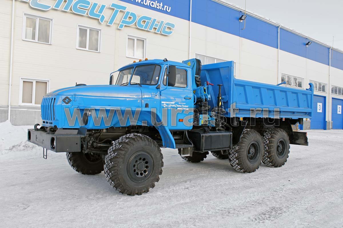 Самосвал Урал с КМУ ИМ-55