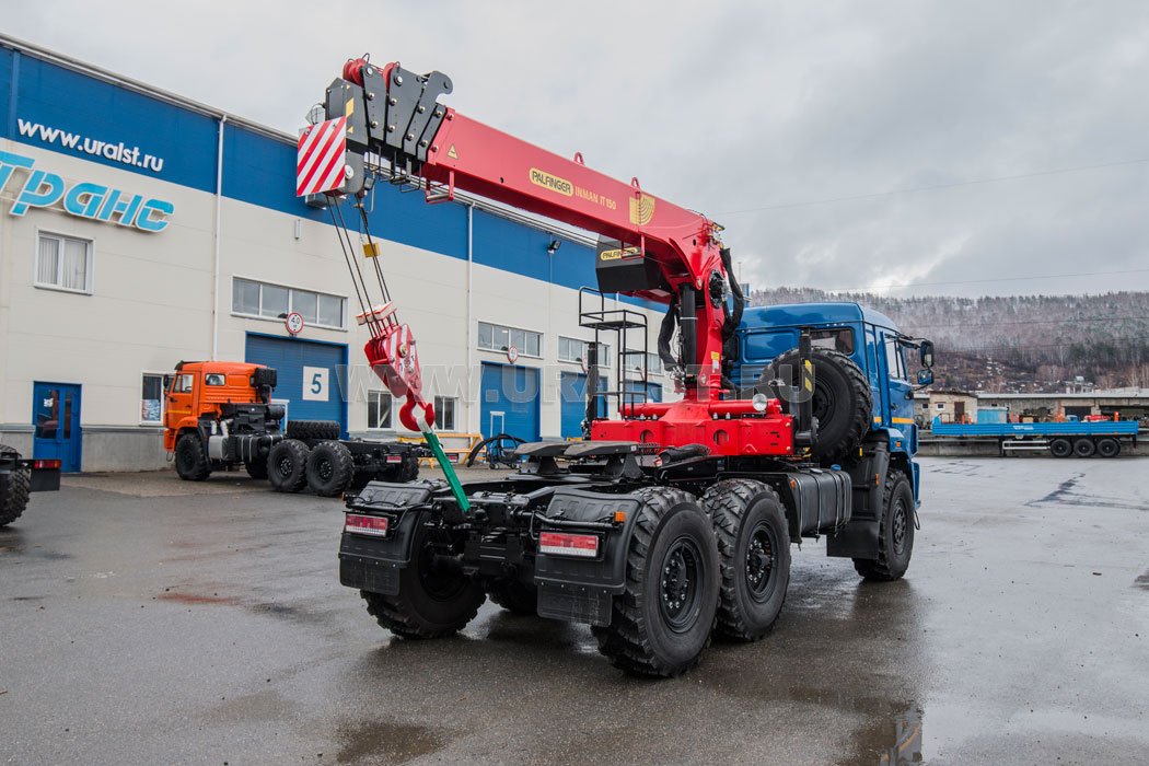 Седельный тягач с КМУ ИТ-150 (тросовый) УСТ 5453JA Камаз 53504-6030-50