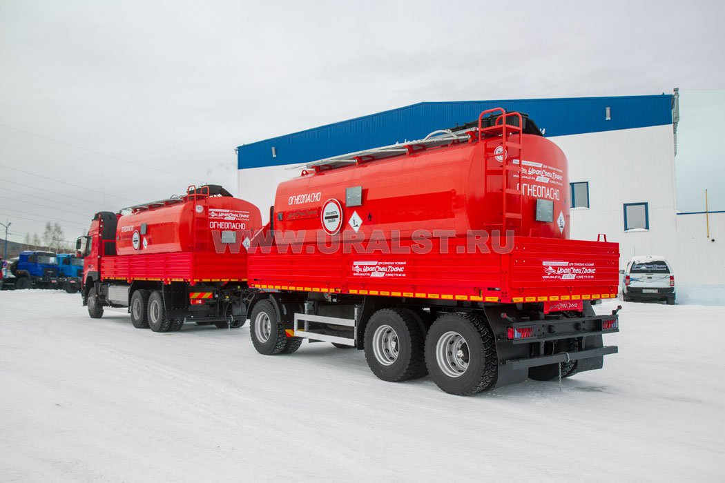 Автомобиль бортовой Контейнеровоз Volvo FM 6x6 + Контейнер-цистерна КЦ-20 УСТ 94653