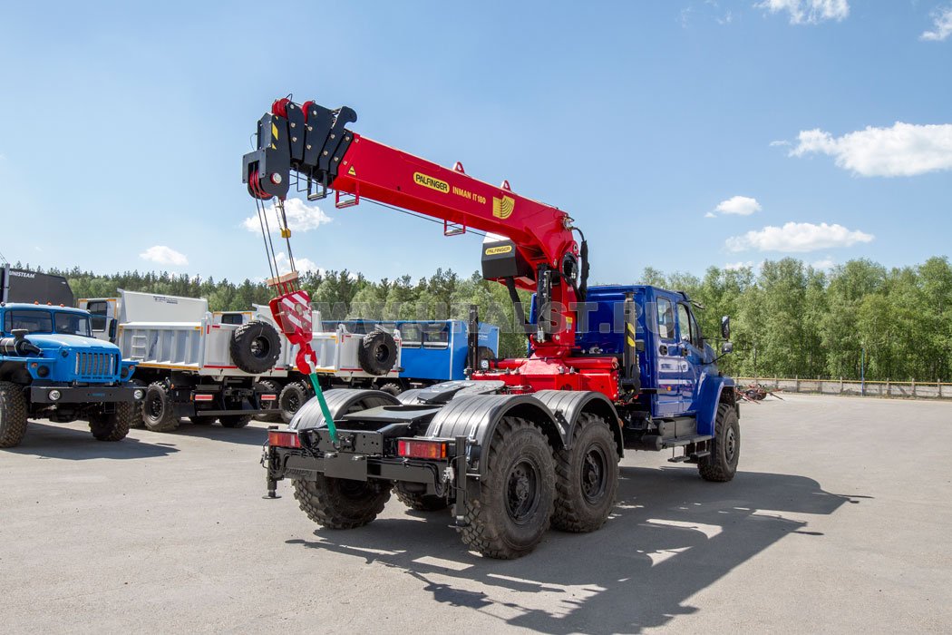 Седельный тягач с КМУ ИТ-180 (тросовый) УСТ 5453PW Урал NEXT 4320-72Е5И06