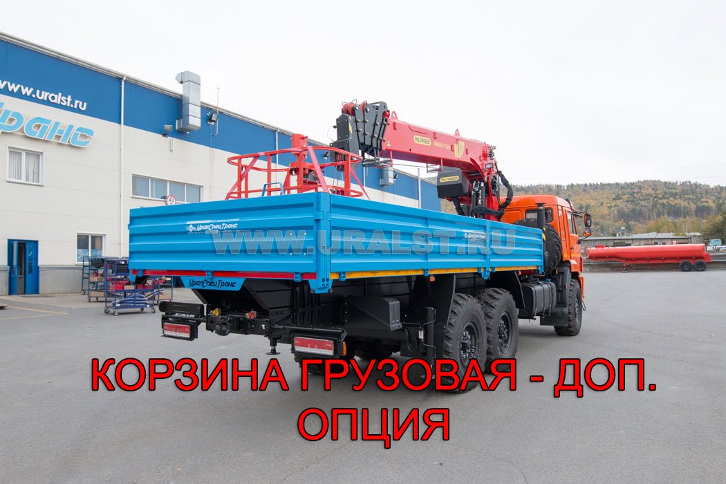 Бортовой автомобиль с КМУ ИТ-200 (тросовый) УСТ 5453 Камаз 43118-50 сп. м.