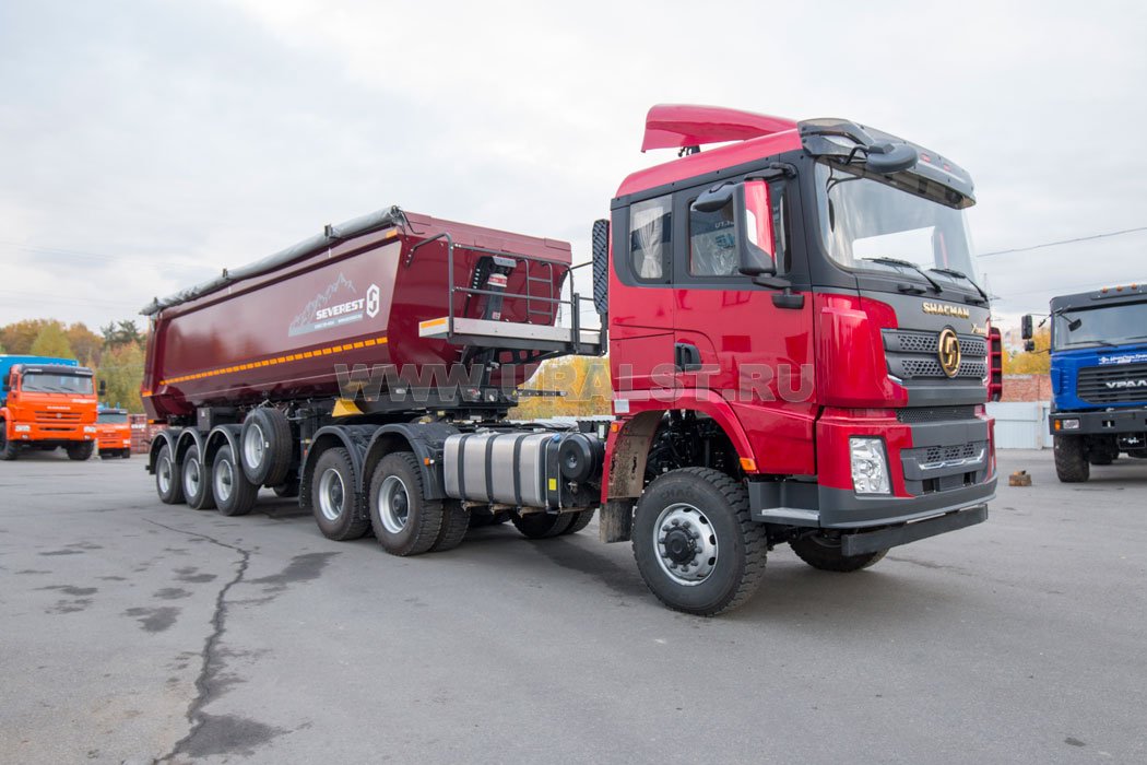 Седельный тягач SHACMAN SX42586V385 + Полуприцеп самосвал ППС 34-32Л SEVEREST