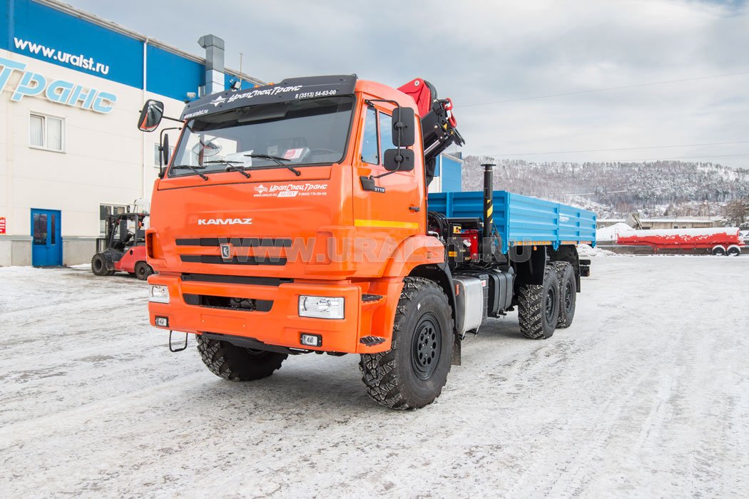 Автомобиль бортовой с КМУ ИМ-150N УСТ 5453 Камаз 43118-50