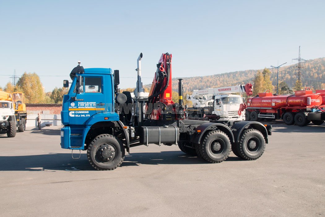 Седельный тягач Камаз 6522RG с крано-манипуляторной установкой PK-23500A