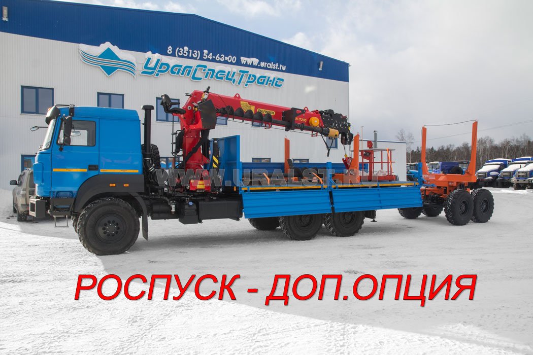 Бортовой с КМУ ИТ-200 (тросовый) Урал 4320-4972-82Е5 + ПРЛ 11-УР (доп.опция)  
