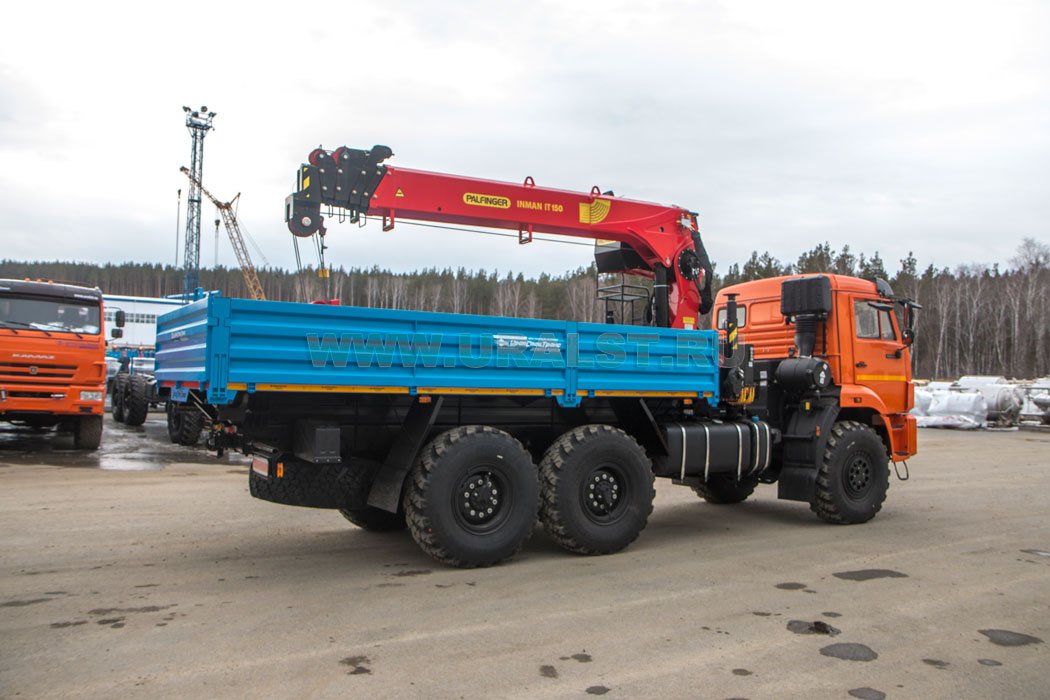  Бортовой автомобиль с КМУ ИТ-150 (тросовый) УСТ 54531J Камаз 43118-3027-50