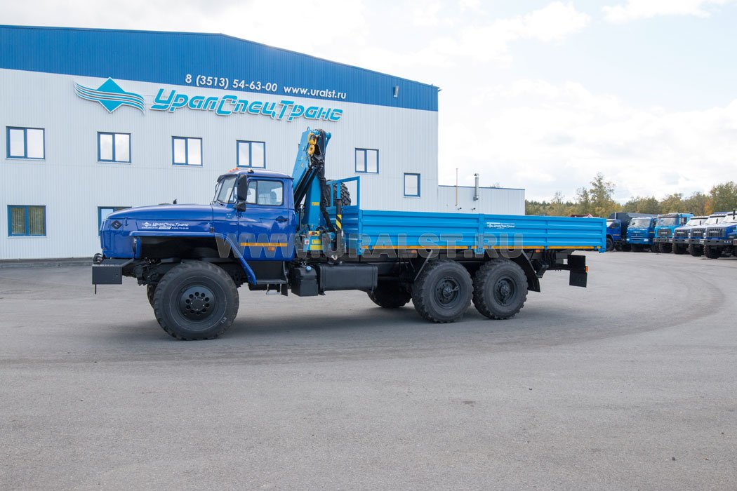 Бортовой автомобиль с КМУ ИМ-95 УСТ 5453 Урал 4320-1951-60