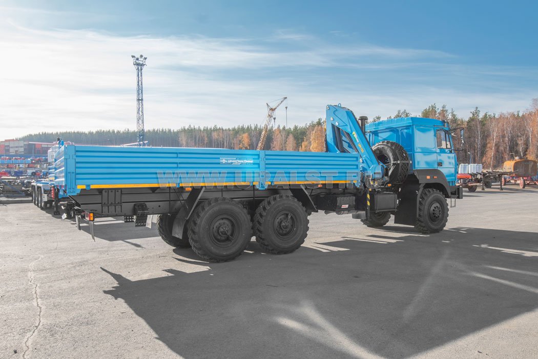 Автомобиль бортовой с КМУ ИМ-150 УСТ 5453PH Урал 4320-80Е5 сп.м