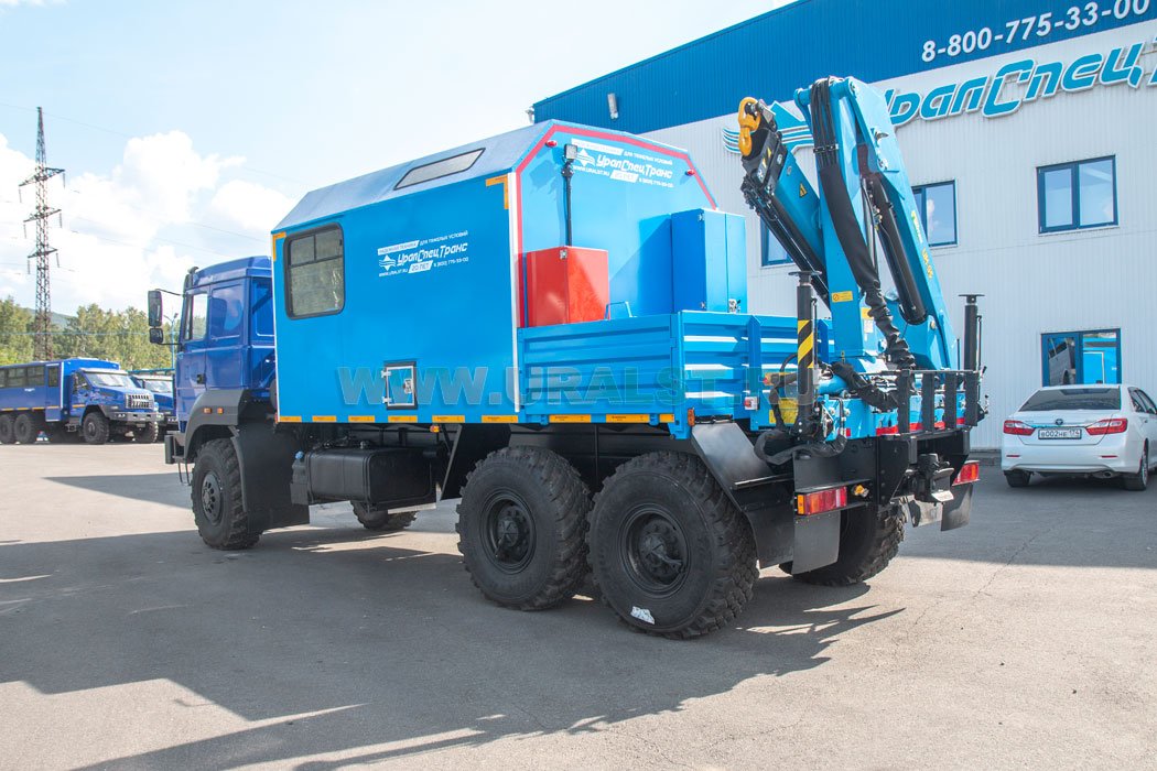 Автофургон АРОК с КМУ ИМ-95 УСТ 5453 Урал 4320-80Е5