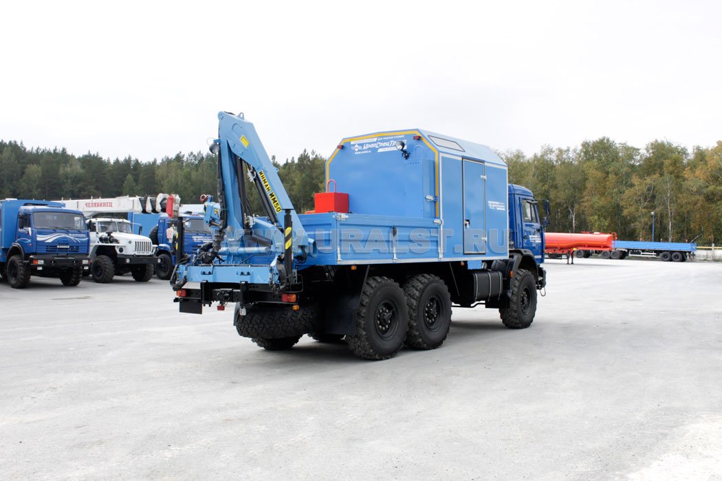 Агрегат наземного ремонта водоводов Камаз 43118 с КМУ ИМ-55