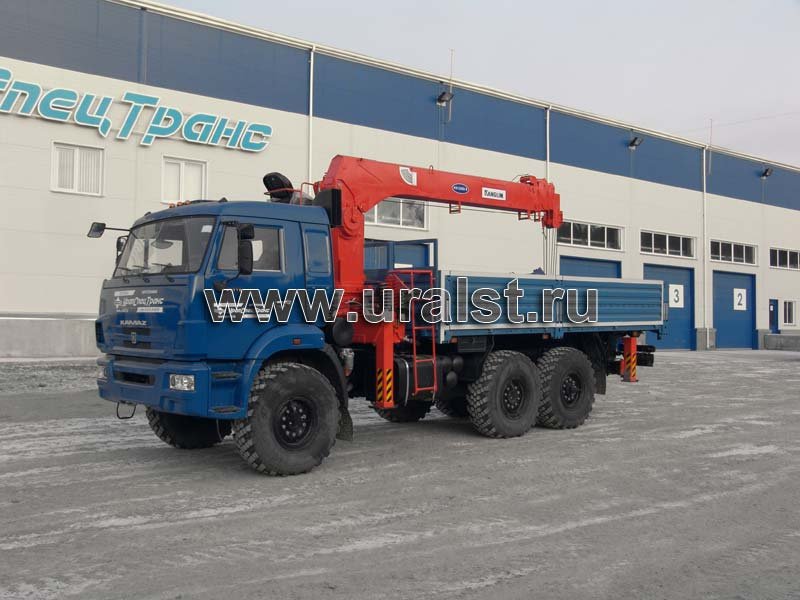 Бортовой автомобиль Камаз 43118-24 с КМУ Канглим KS1256G-II
