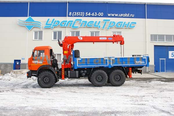 Камаз бортовой с КМУ Kanglim