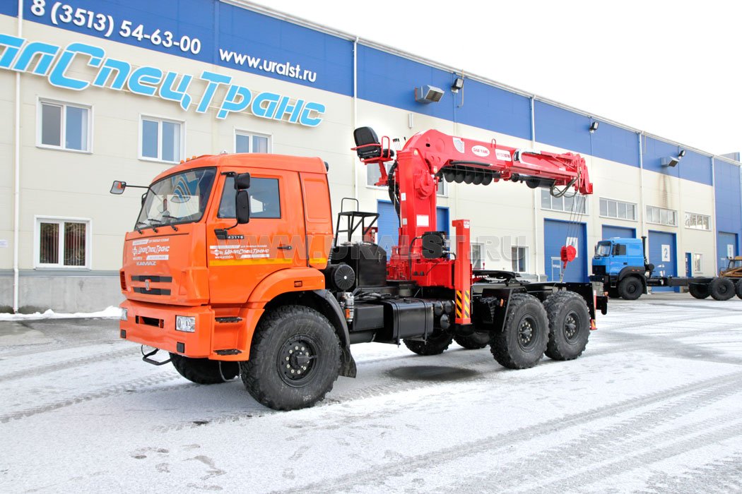 Тягач Камаз с манипулятором SamYang HTS 2076