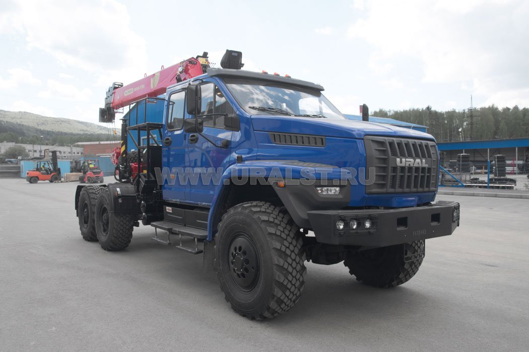 Седельный тягач с КМУ ИТ-180 (тросовый) УСТ 5453 Урал NEXT 4320-72