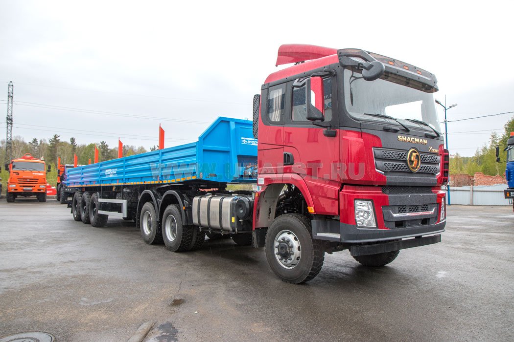 Седельный тягач SHACMAN SX42586V385 + Полуприцеп бортовой ППБ 30Б-32-12К УСТ 9465