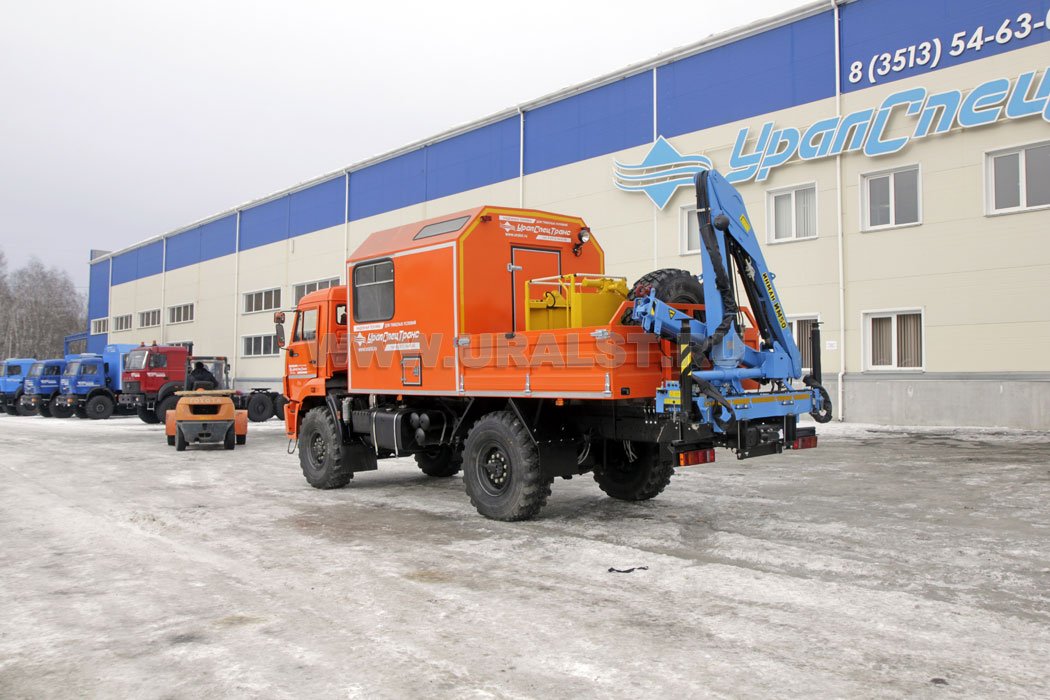 Камаз АРОК 43502-45 с краном-манипулятором ИМ-55