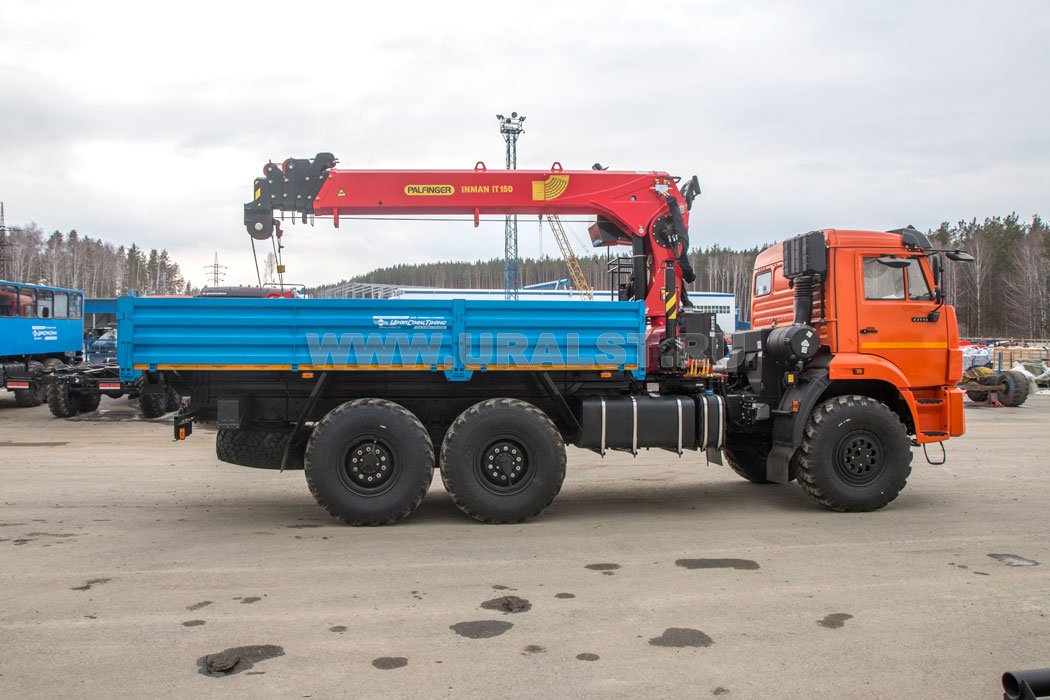 Бортовой автомобиль с КМУ ИТ-150 (тросовый) УСТ 54531J Камаз 43118-3027-50