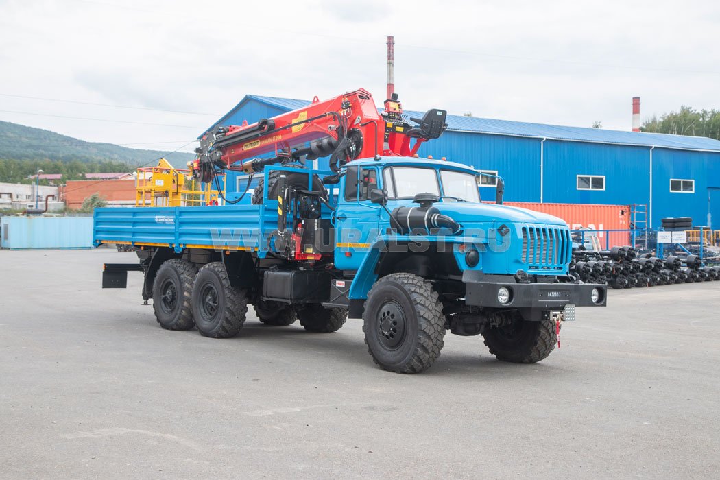 Бортовой с КМУ ИТ-200 (тросовый, люлька, бур) УСТ 5453 Урал 4320-60Е5