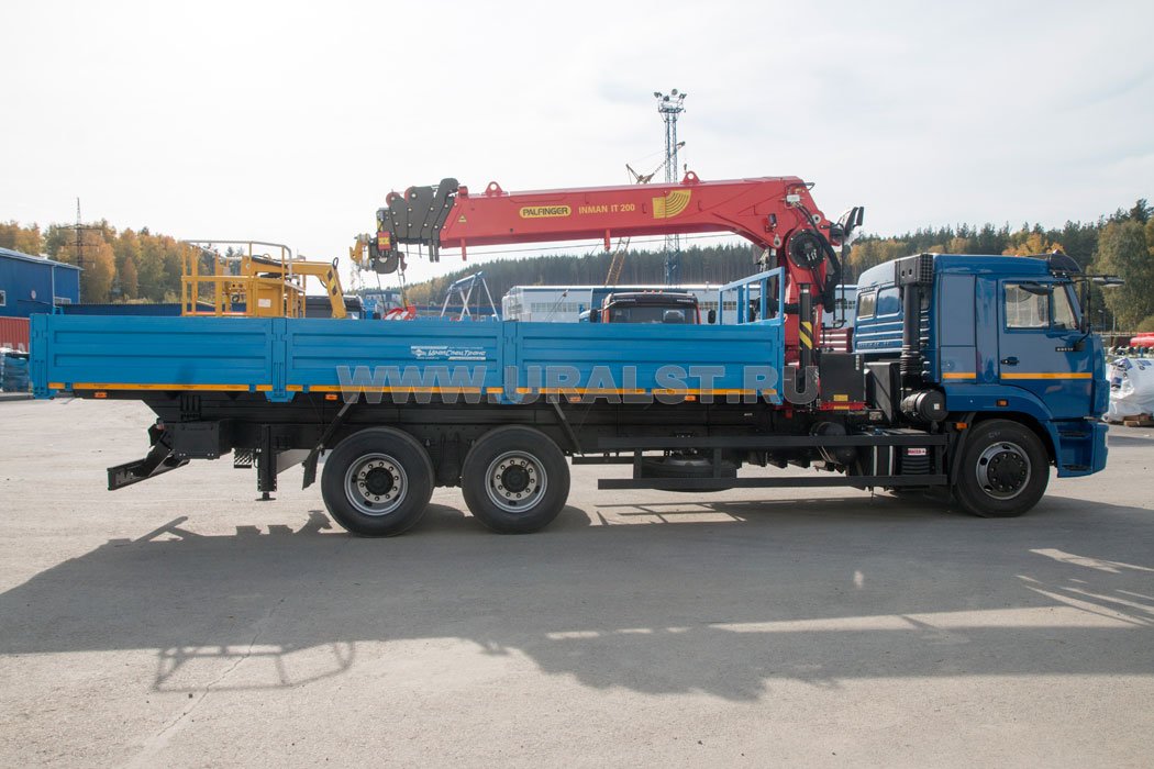  Бортовой с КМУ ИТ-200 (тросовый, люлька) УСТ 5453 Камаз 65117 