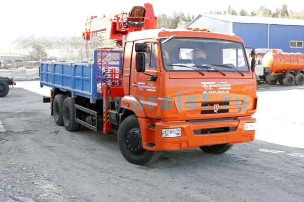 Бортовой Камаз 65115 с КМУ Kanglim