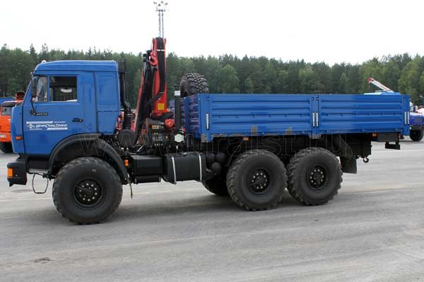 Автомобиль Камаз бортовой с крано-манипулятороной установкой Palfinger