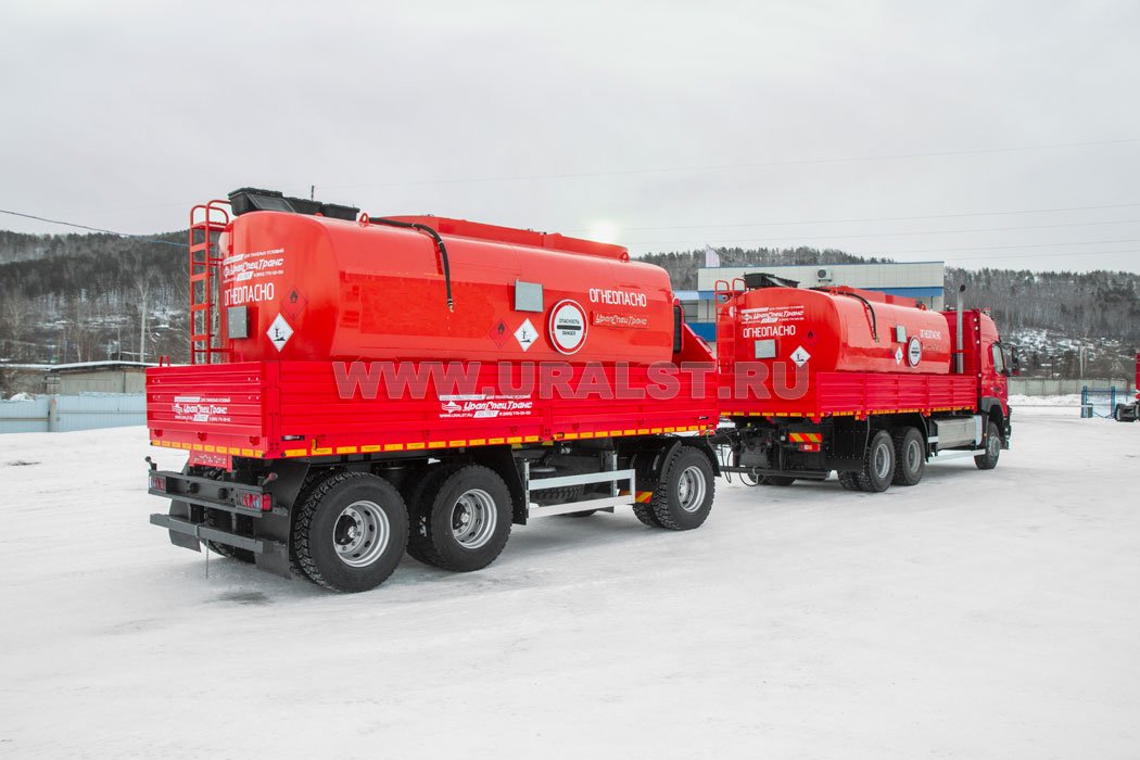 Автомобиль бортовой Контейнеровоз Volvo FM 6x6 + Контейнер-цистерна КЦ-20 УСТ 94653