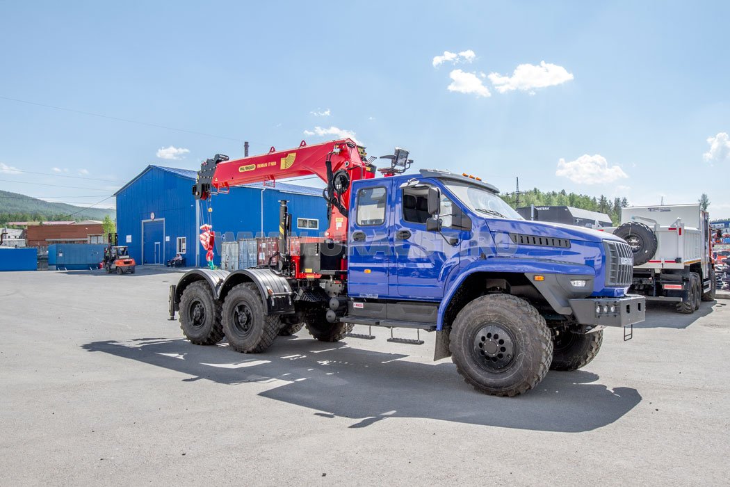 Седельный тягач с КМУ ИТ-180 (тросовый) УСТ 5453PW Урал NEXT 4320-72Е5И06