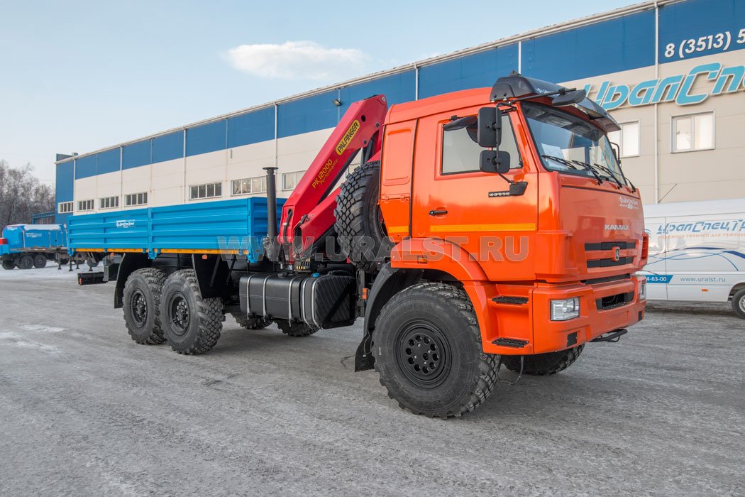 Автомобиль бортовой с КМУ Palfinger PK-12000 УСТ 54531J-03 Камаз 43118-50, сп.м