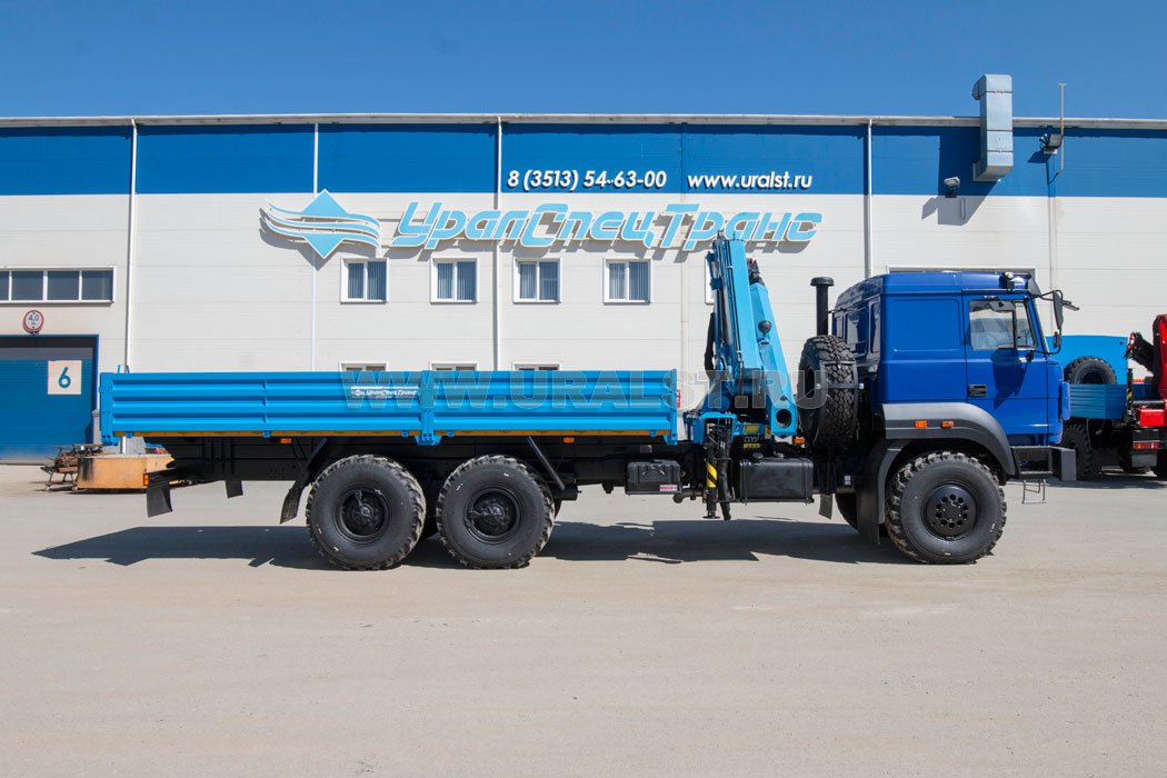 Бортовой автомобиль с КМУ ИМ-240 УСТ 5453 Урал 4320-4971-82 сп.м.