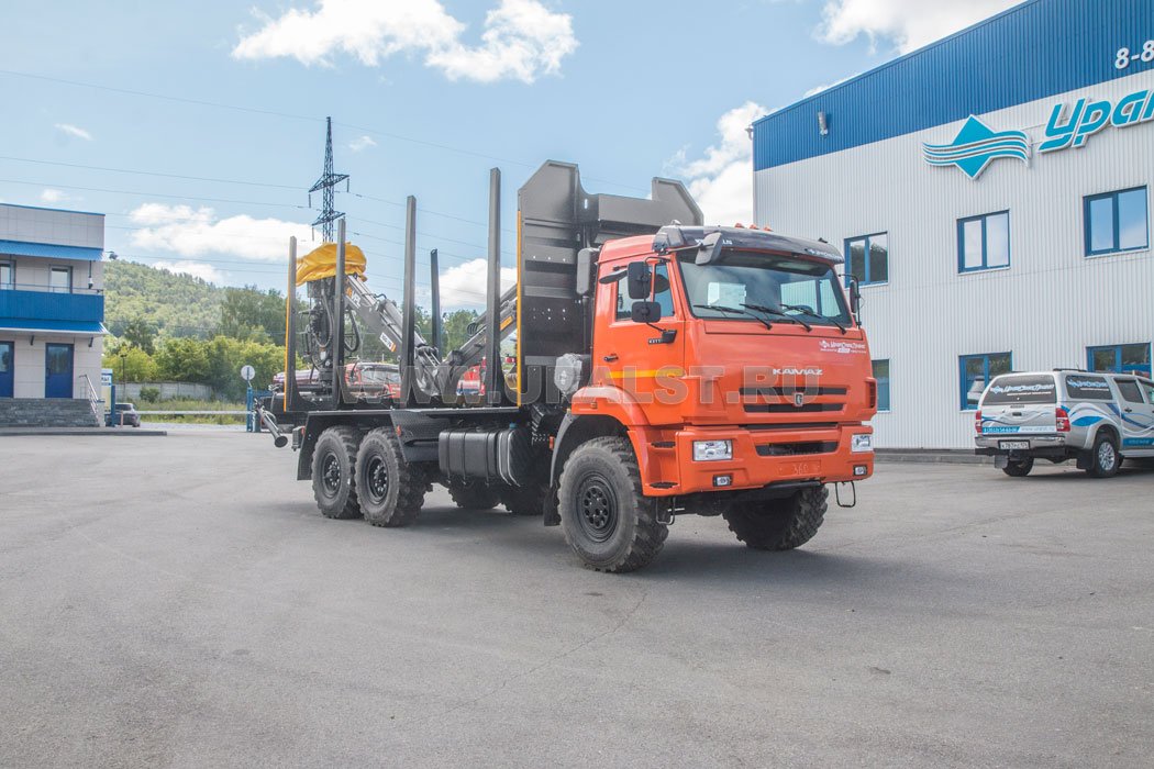 Сортиментовоз с манипулятором VPL100-76L УСТ 5453СВ Камаз-43118-50