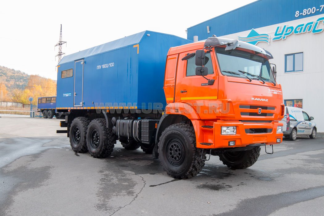 Паровая промысловая установка  ППУА 1600/100 УСТ 5453 Камаз 43118 сп.м. насос Kopper Pumps PL-60