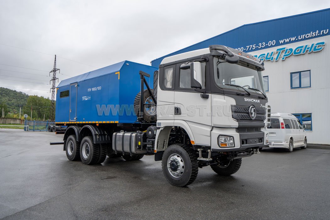 Передвижная парогенераторная установка ППУ 1600/100  УСТ 5453 SHACMAN SX32586V385 6х6, база 4575мм насос Kopper Pumps