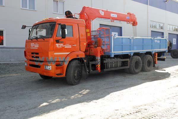 Бортовой Камаз 65115 с КМУ Kanglim