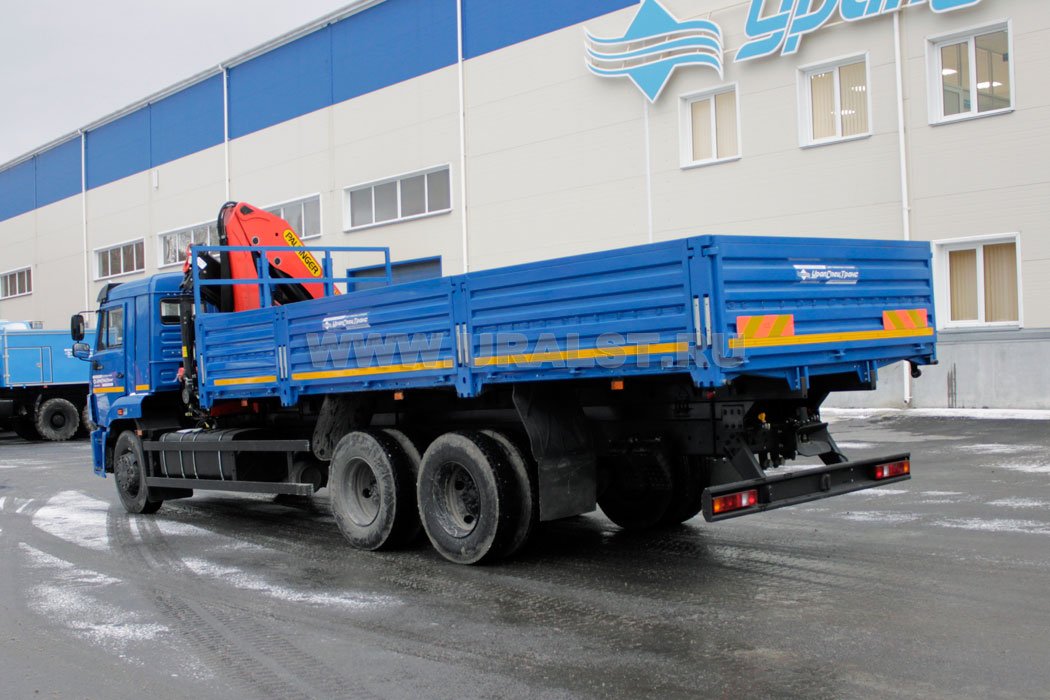 Автомобиль бортовой Камаз 65117-23 с КМУ Palfinger PK-23500А