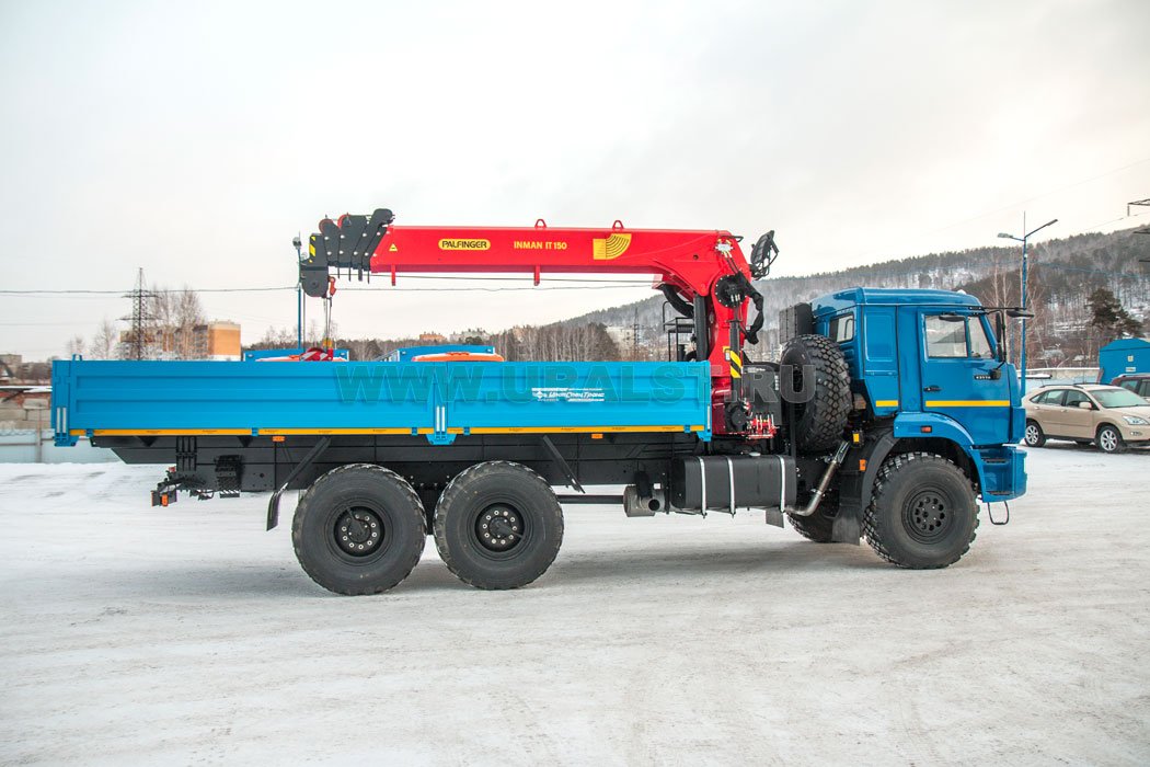 Автомобиль бортовой Камаз 43118-50 с краном-манипулятором ИТ-150