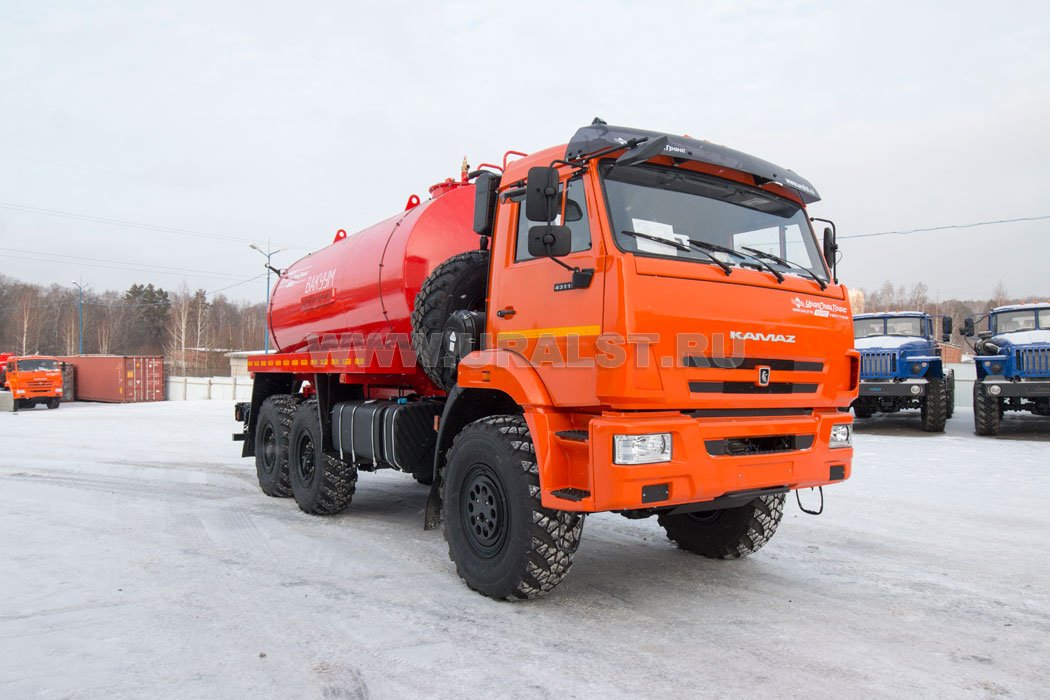 Машина вакуумная МВ-10Т КО УСТ 5453 Камаз 43118-50 карданно-ременный привод