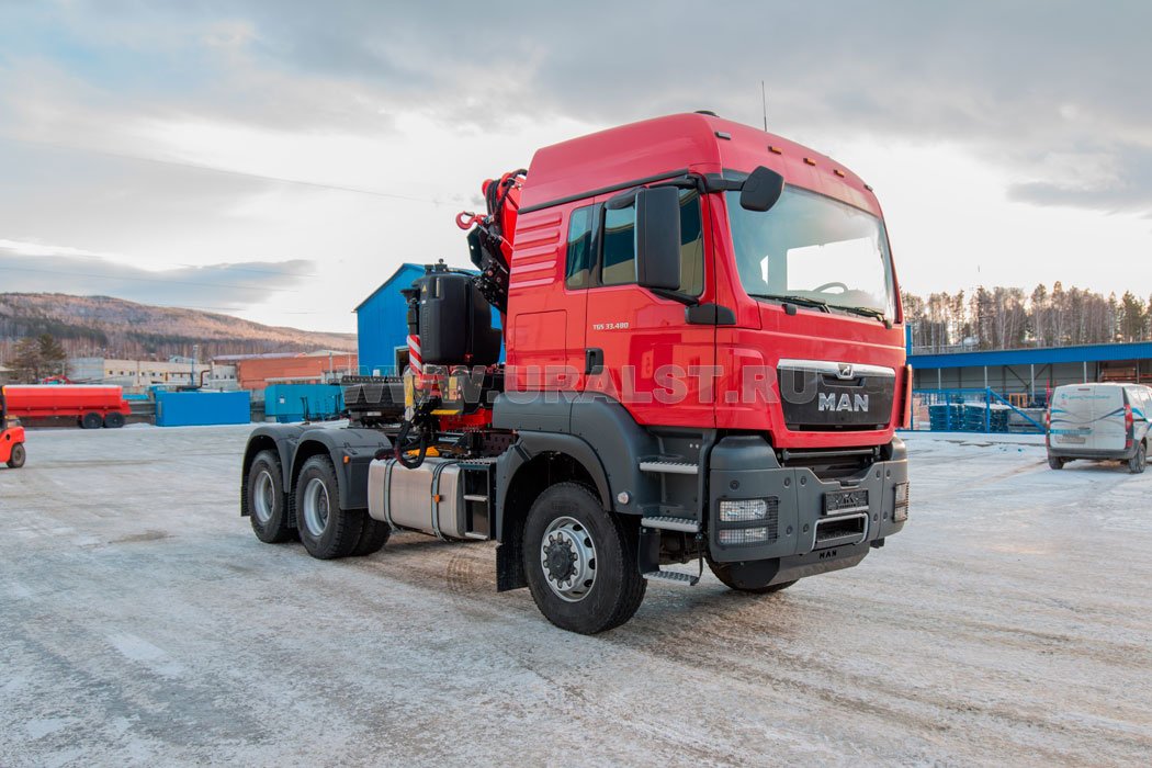 Седельный тягач MAN TGS 33.480 6х6 BBS с КМУ FASSI F245A.0.23