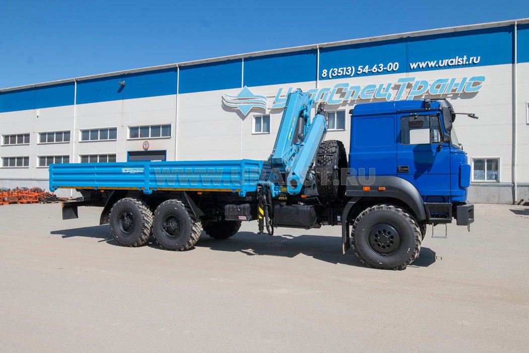 Бортовой автомобиль с КМУ ИМ-240 УСТ 5453 Урал 4320-4971-82 сп.м.