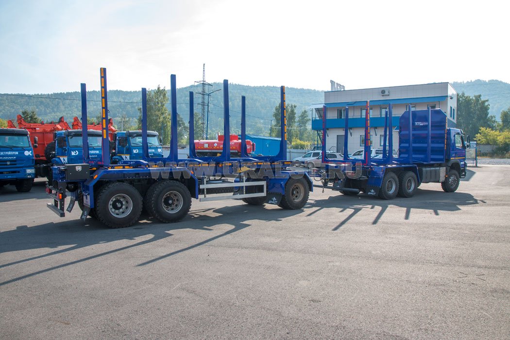 Прицеп-сортиментовоз ПСВ 25-34Д-7 BPW УСТ 94654J + Сортиментовоз VOLVO FM-TRUCK