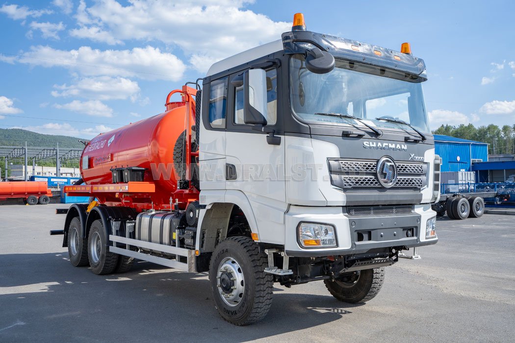 Автоцистерна вакуумная АКН-10 КО-505 УСТ 5453 SHACMAN SX32586V385 6х6
