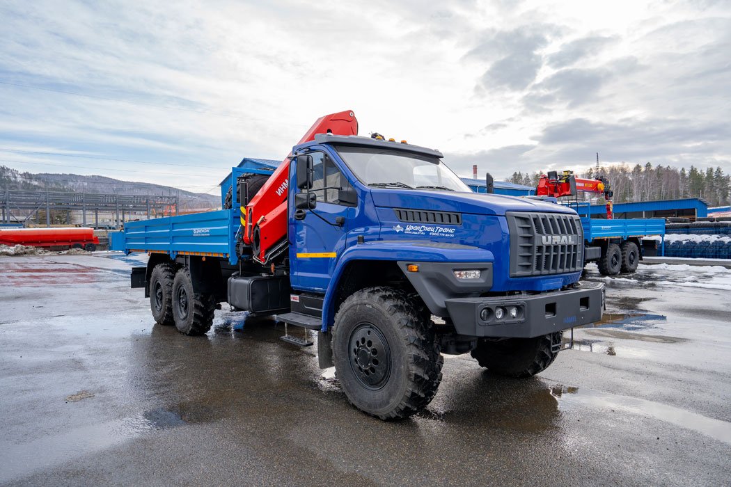 Бортовой автомобиль с КМУ ИМ-150N УСТ 5453 Урал NEXT 4320-6952-72Е5И06М33
