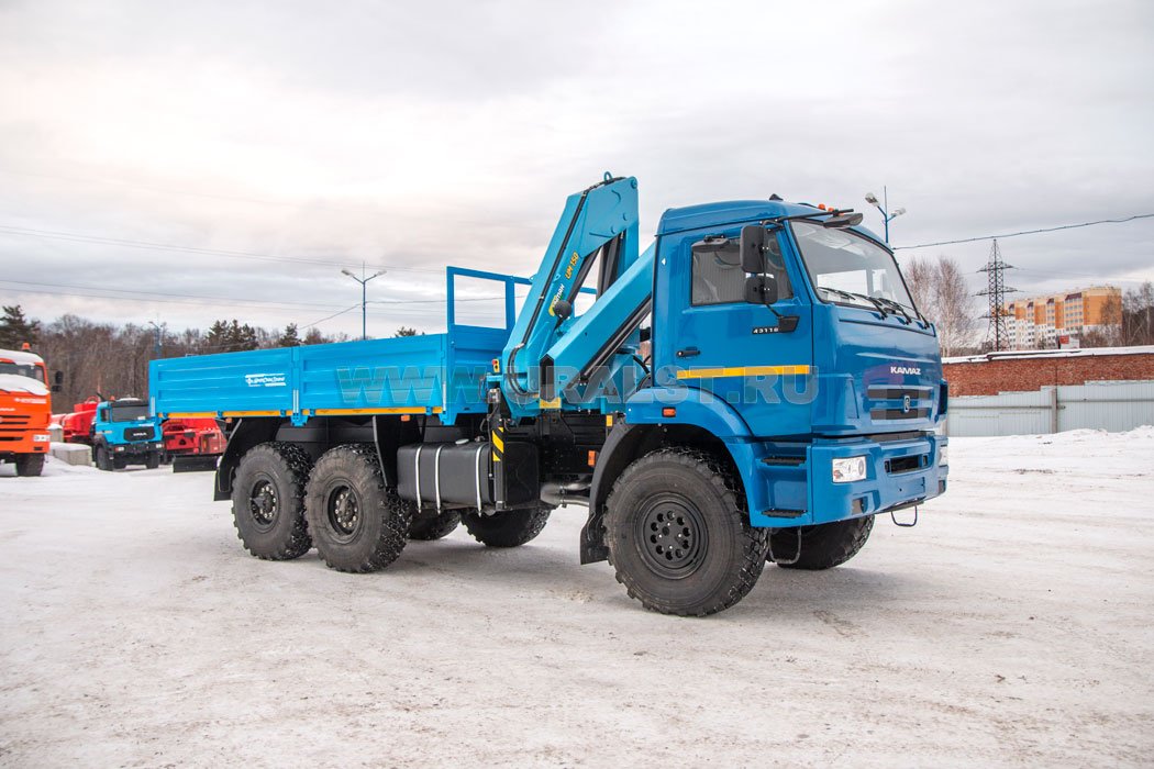 Бортовой автомобиль с КМУ ИМ-150 УСТ 5453 Камаз 43118