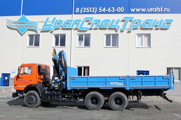 Бортовой Камаз с КМУ ИМ-180