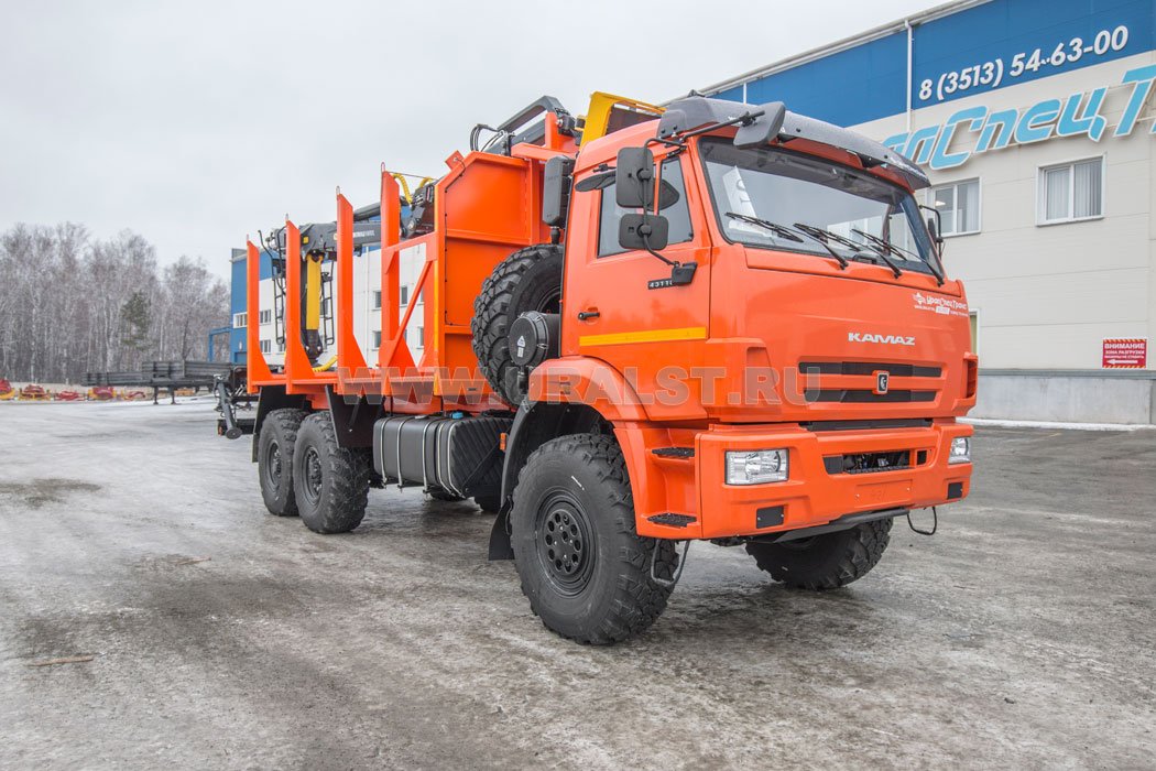 Сортиментовоз с манипулятором VM10L74 УСТ 5453СВ Камаз 43118