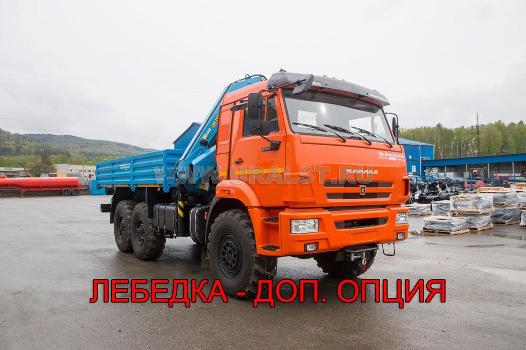 Бортовой автомобиль с КМУ ИМ-150 УСТ 5453 Камаз 43118 сп.м