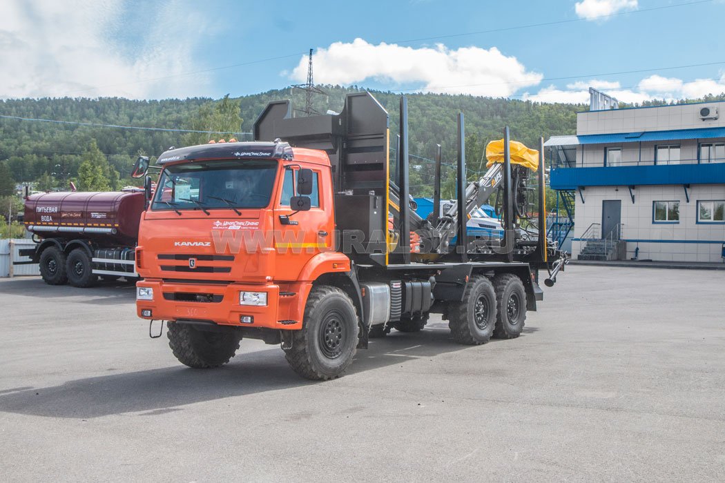 Сортиментовоз с манипулятором VPL100-76L УСТ 5453СВ Камаз-43118-50
